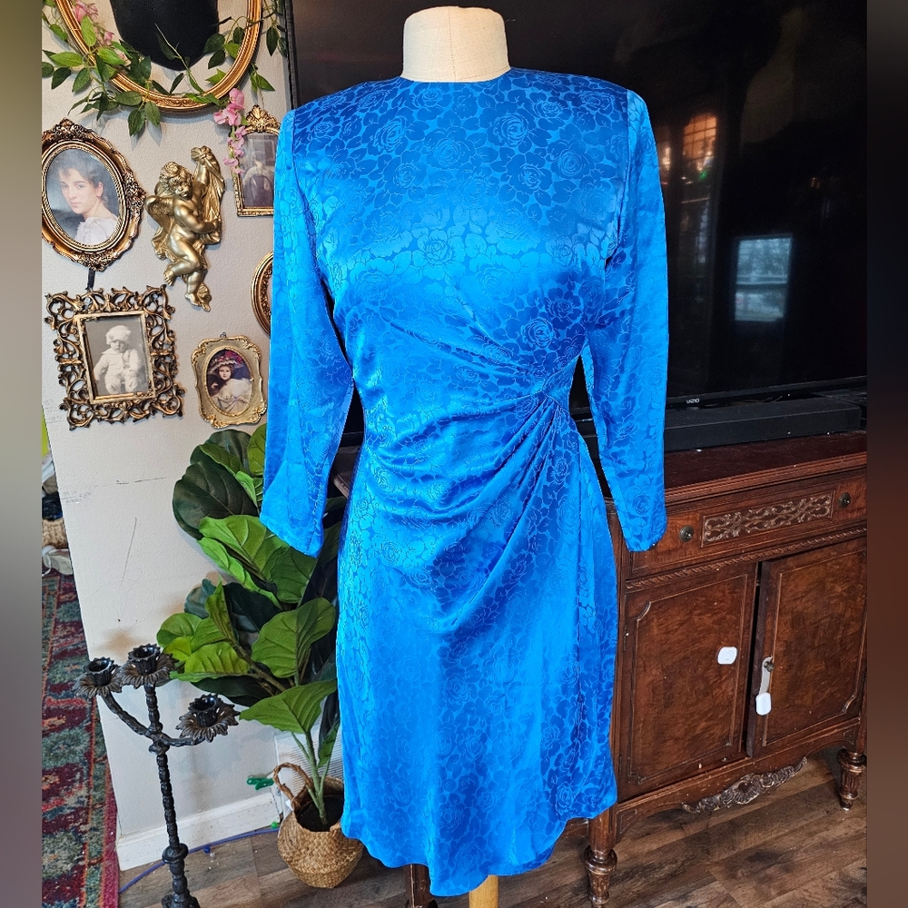 Vintage 80s silk dress